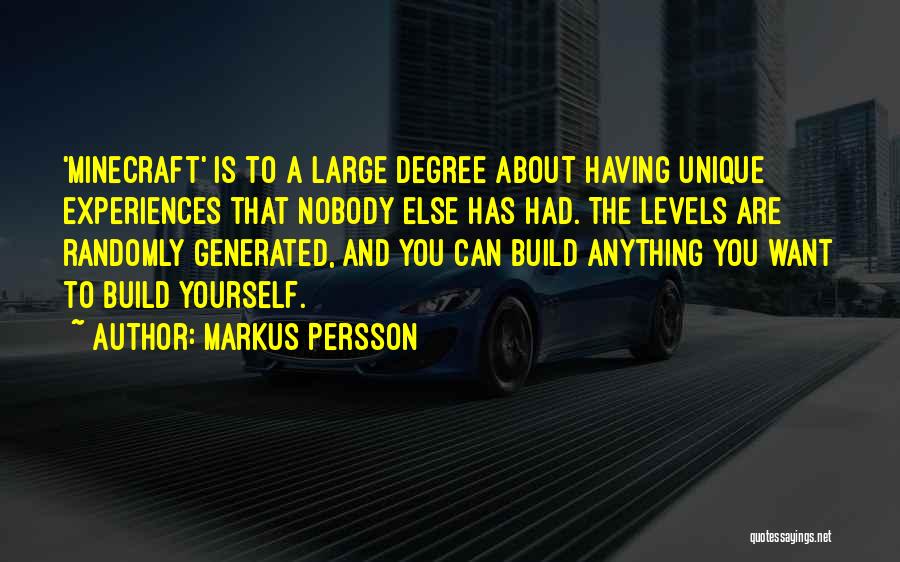 Best Minecraft Quotes By Markus Persson