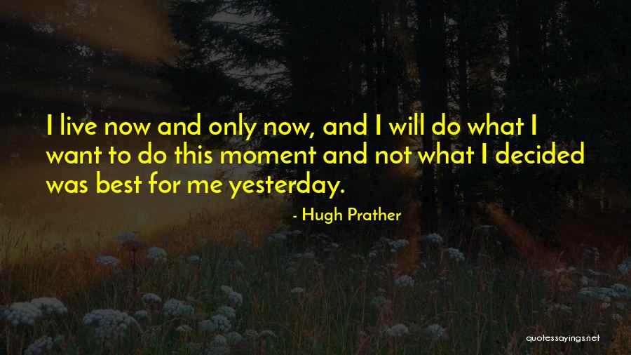 Best Moments Quotes By Hugh Prather