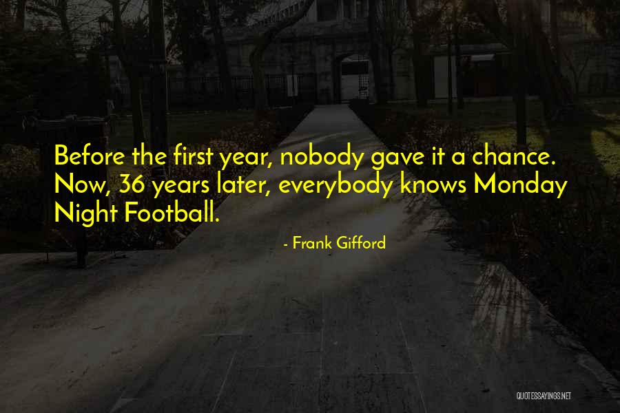 Best Monday Night Football Quotes By Frank Gifford Best Monday Night Football Quotes By Frank Gifford