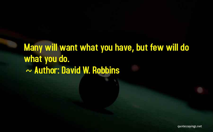 Best Money Inspirational Quotes By David W. Robbins