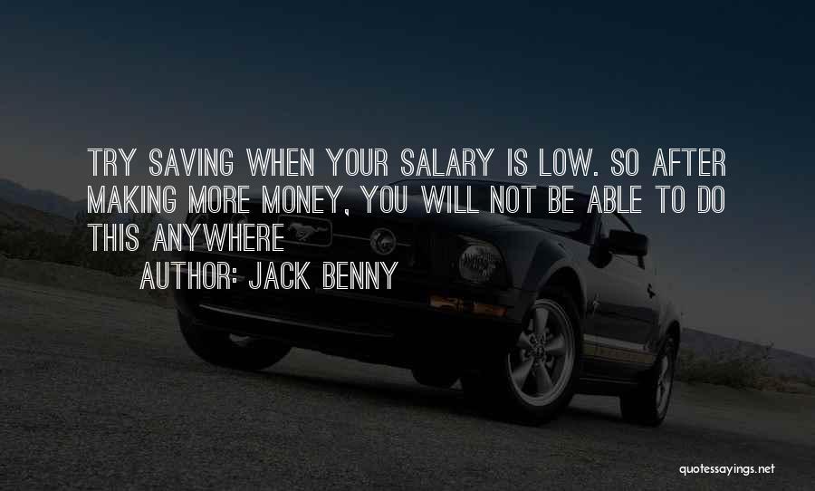 Best Money Saving Quotes By Jack Benny