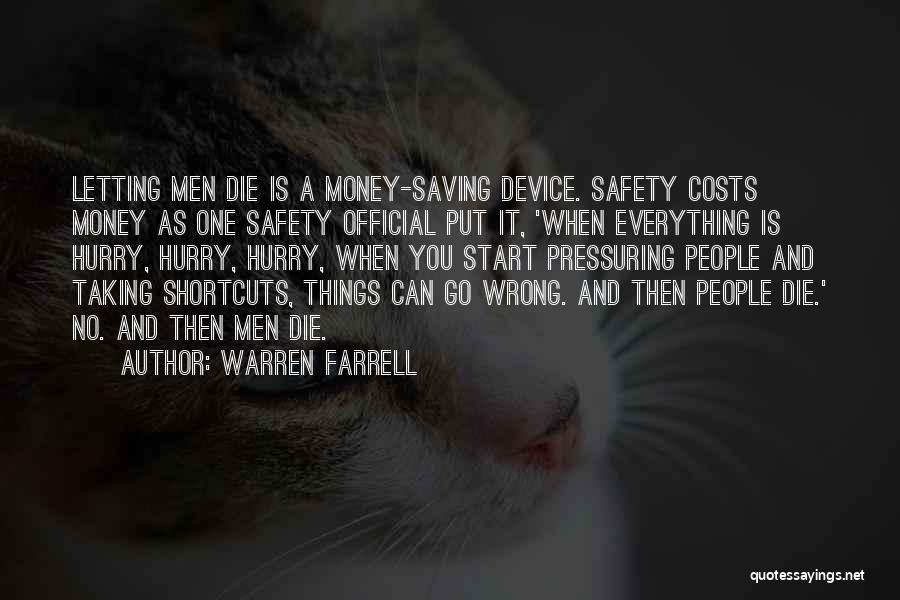 Best Money Saving Quotes By Warren Farrell