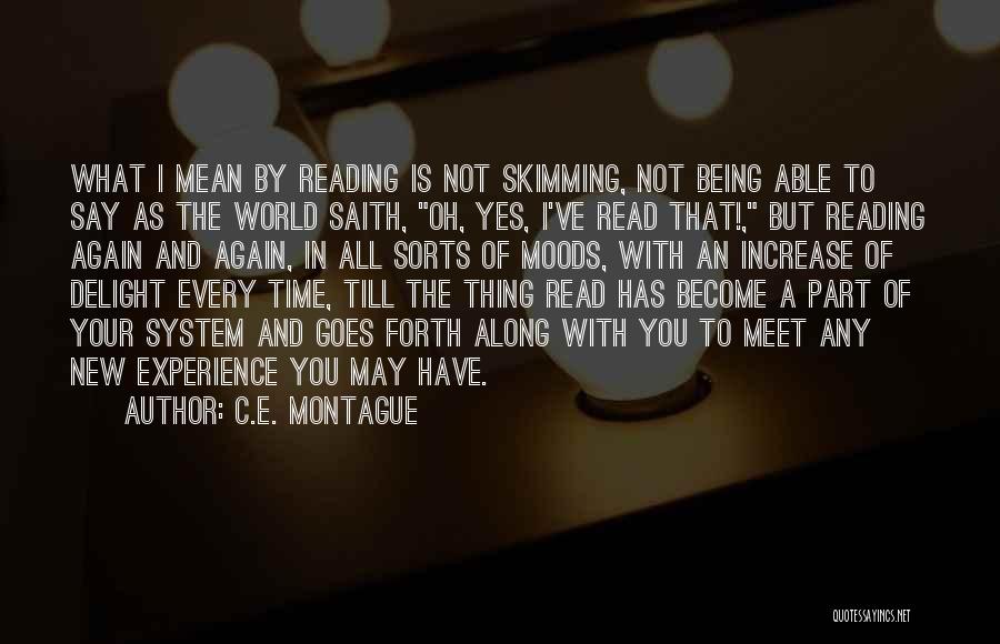 Best Montague Quotes By C.E. Montague