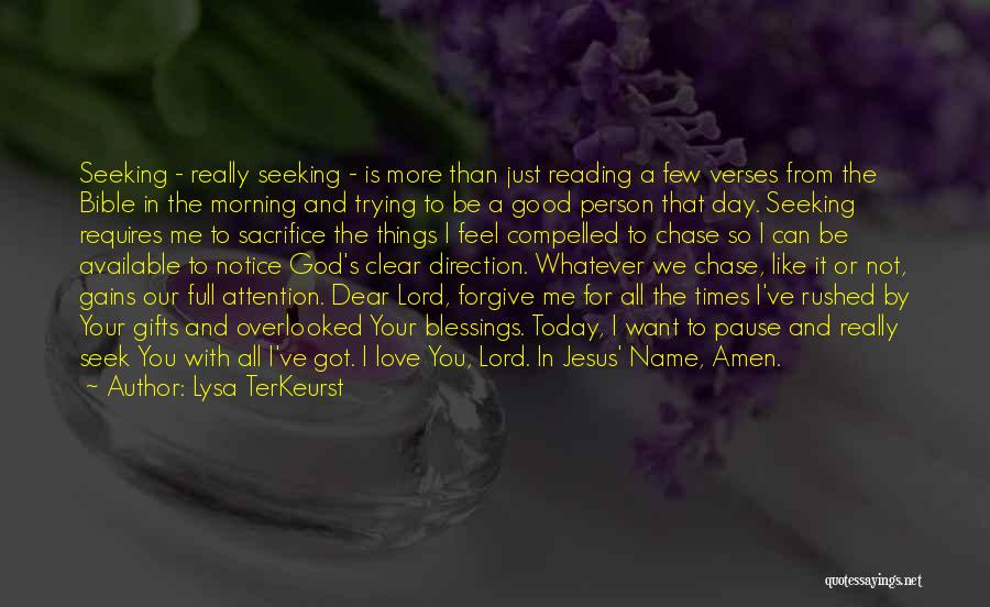 Best Morning Blessings Quotes By Lysa TerKeurst