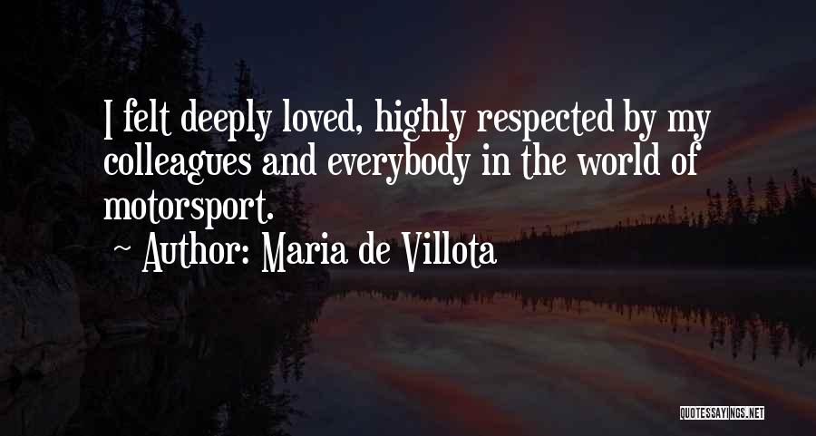 Best Motorsport Quotes By Maria De Villota