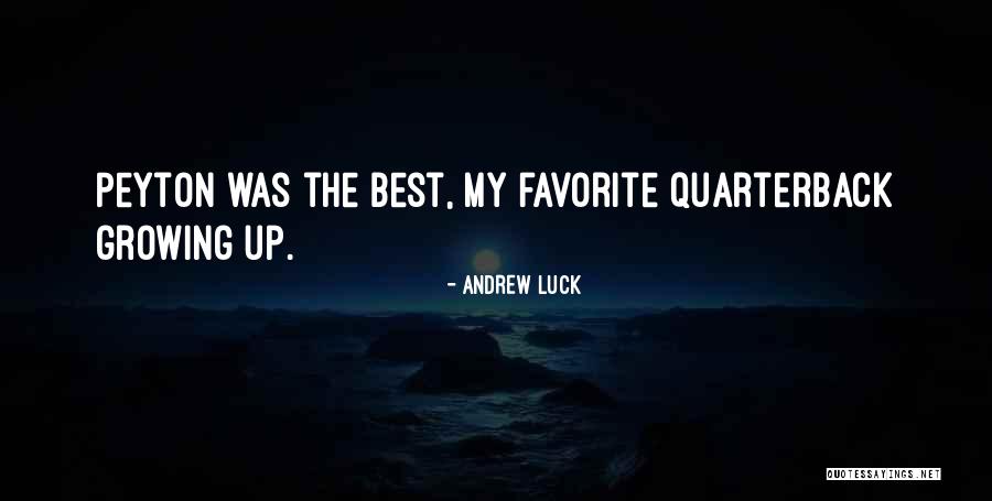 Best Nfl Quotes By Andrew Luck