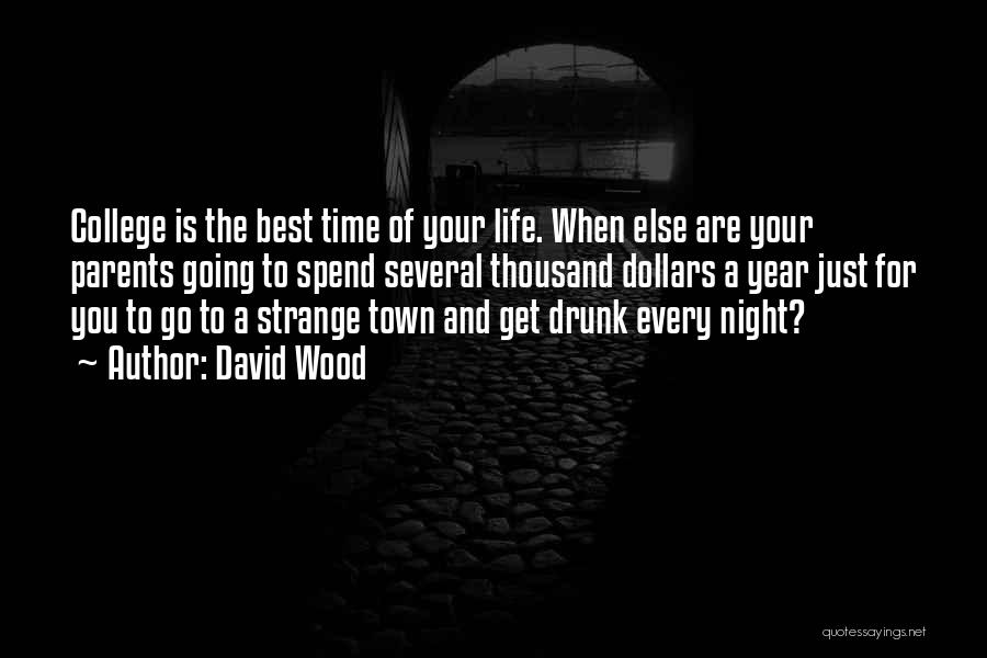 Best Night Life Quotes By David Wood