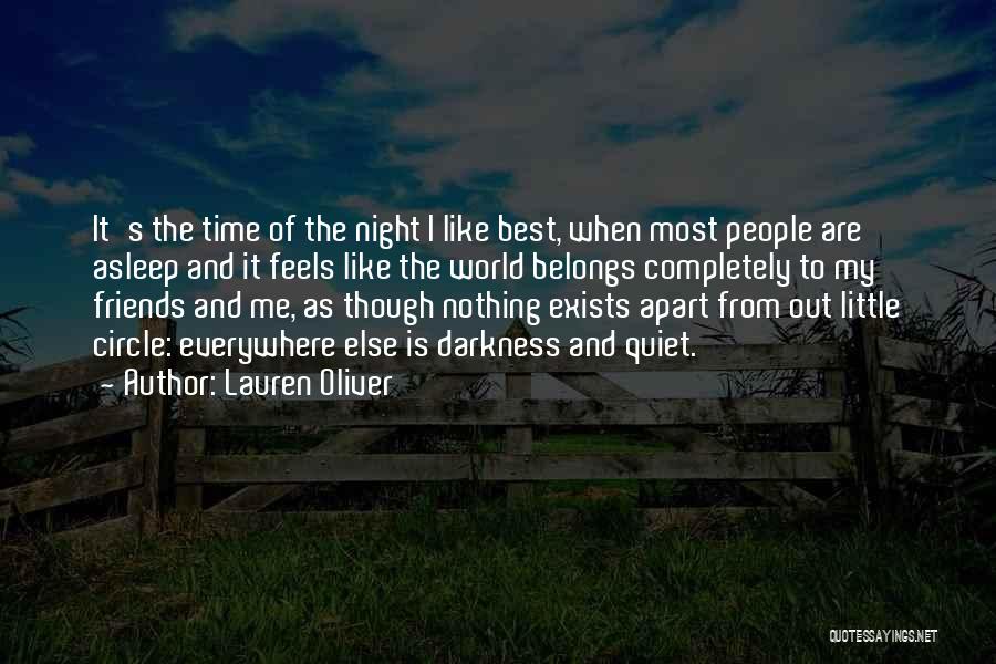 Best Night Time Quotes By Lauren Oliver