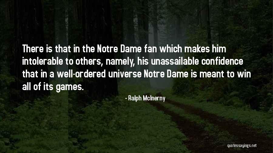 Best Notre Dame Football Quotes By Ralph McInerny