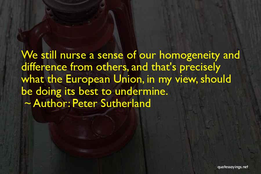 Best Nurse Quotes By Peter Sutherland