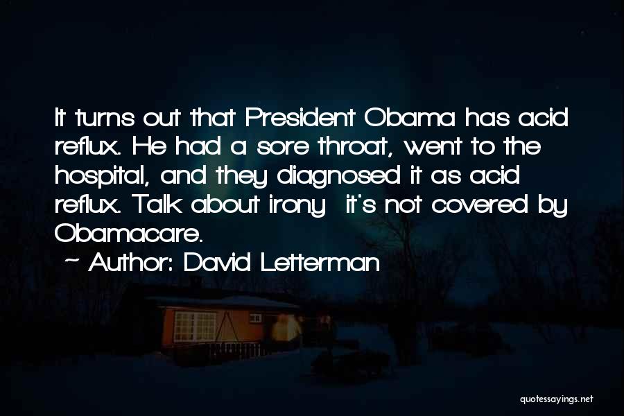 Best Obamacare Quotes By David Letterman