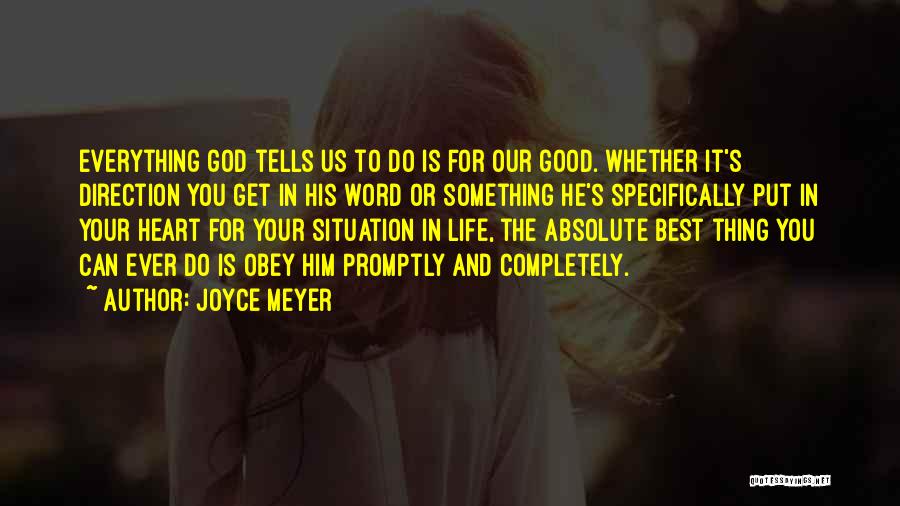 Best Obey Quotes By Joyce Meyer