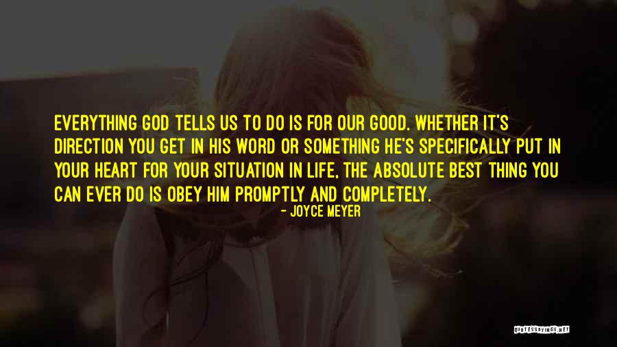 Best Obey Quotes By Joyce Meyer