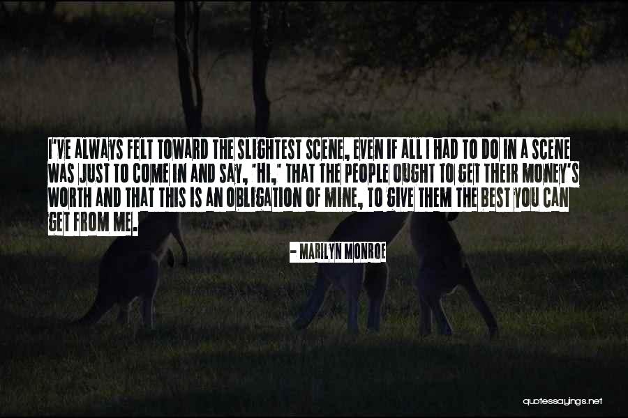 Best Obligation Quotes By Marilyn Monroe Best Obligation Quotes By Marilyn Monroe