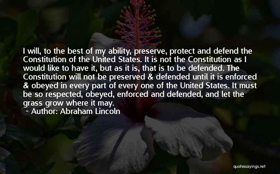 Best Of My Ability Quotes By Abraham Lincoln