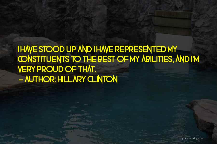 Best Of My Ability Quotes By Hillary Clinton