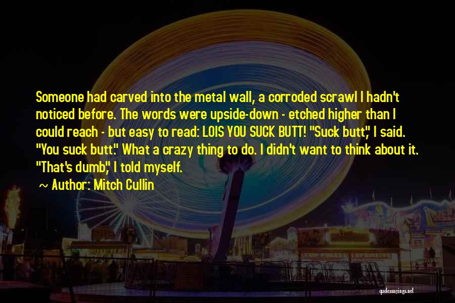 Best Off The Wall Quotes By Mitch Cullin
