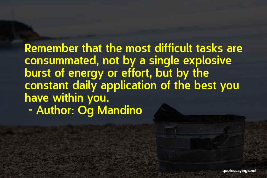 Best Og Mandino Quotes By Og Mandino