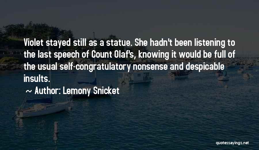 Best Olaf Quotes By Lemony Snicket