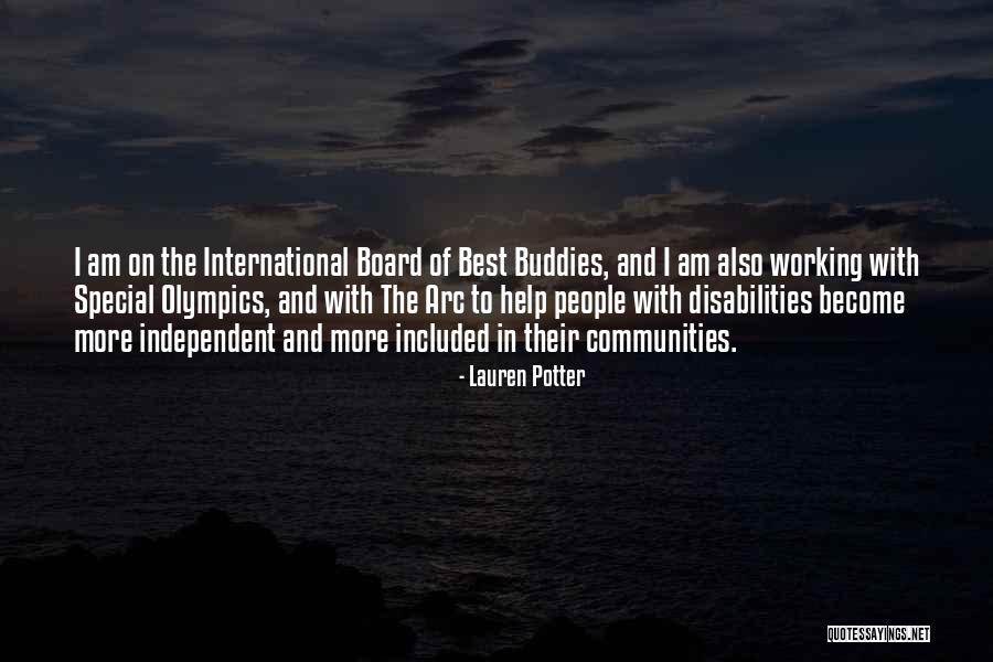 Best Olympics Quotes By Lauren Potter