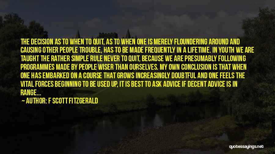 Best On My Own Quotes By F Scott Fitzgerald