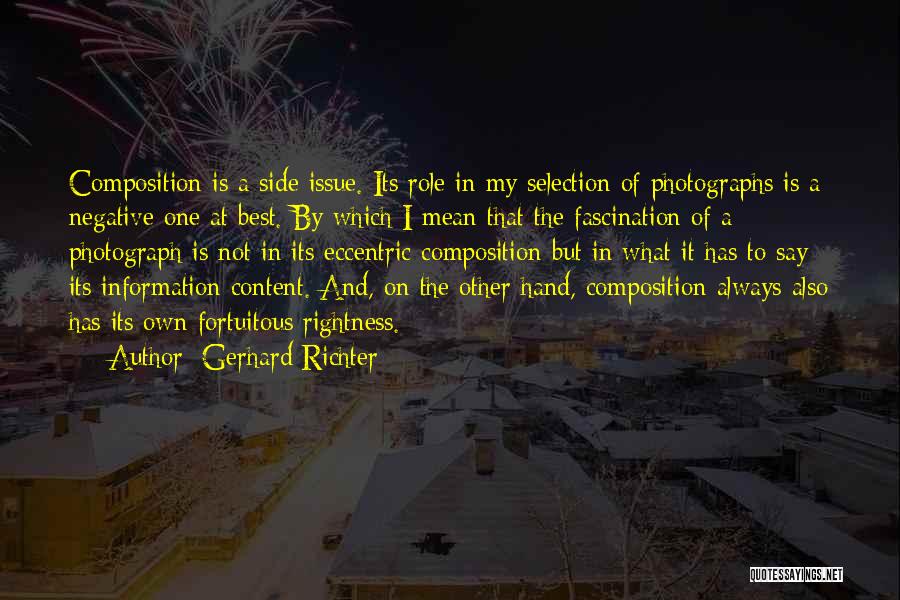 Best On My Own Quotes By Gerhard Richter