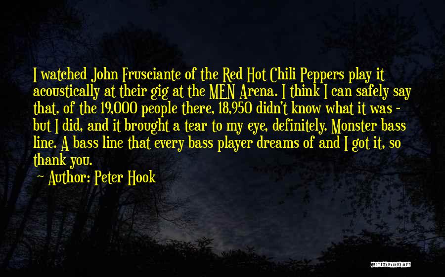 Best One Line Thank You Quotes By Peter Hook