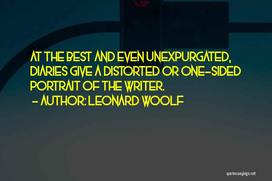 Best One Sided Quotes By Leonard Woolf