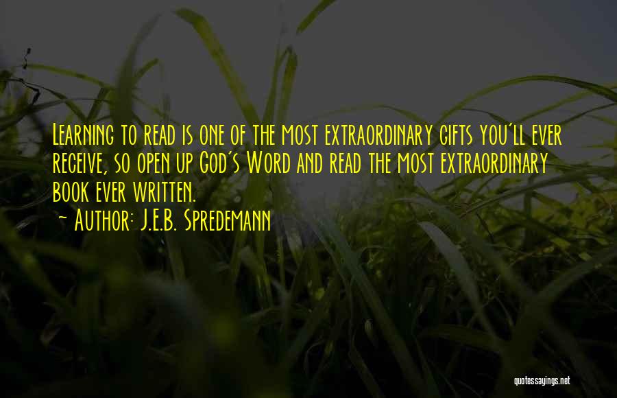 Best One Word Quotes By J.E.B. Spredemann