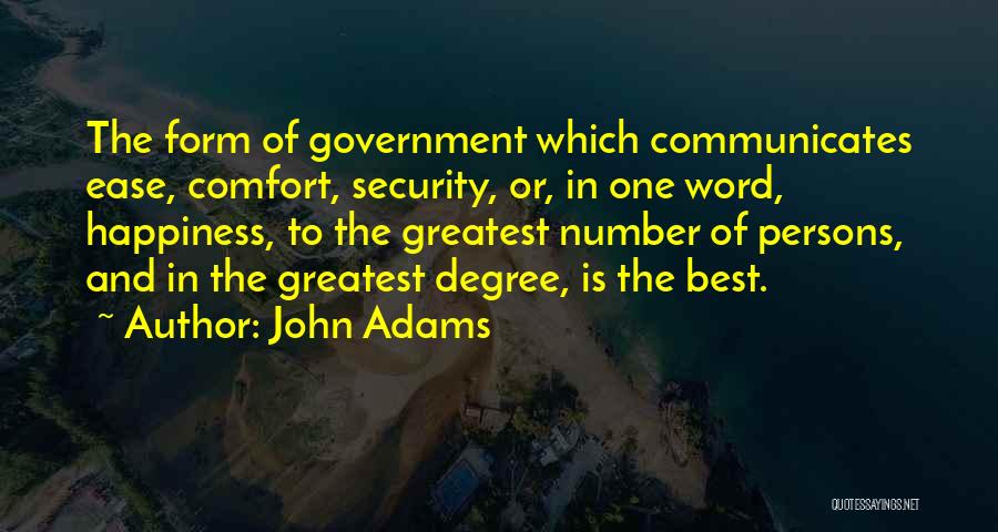 Best One Word Quotes By John Adams