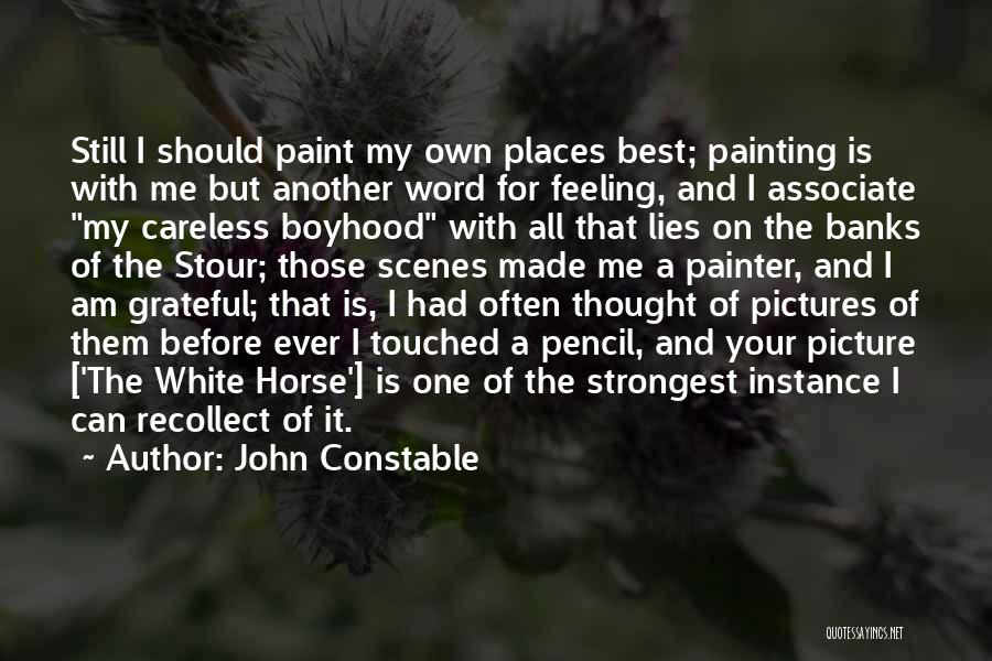 Best One Word Quotes By John Constable
