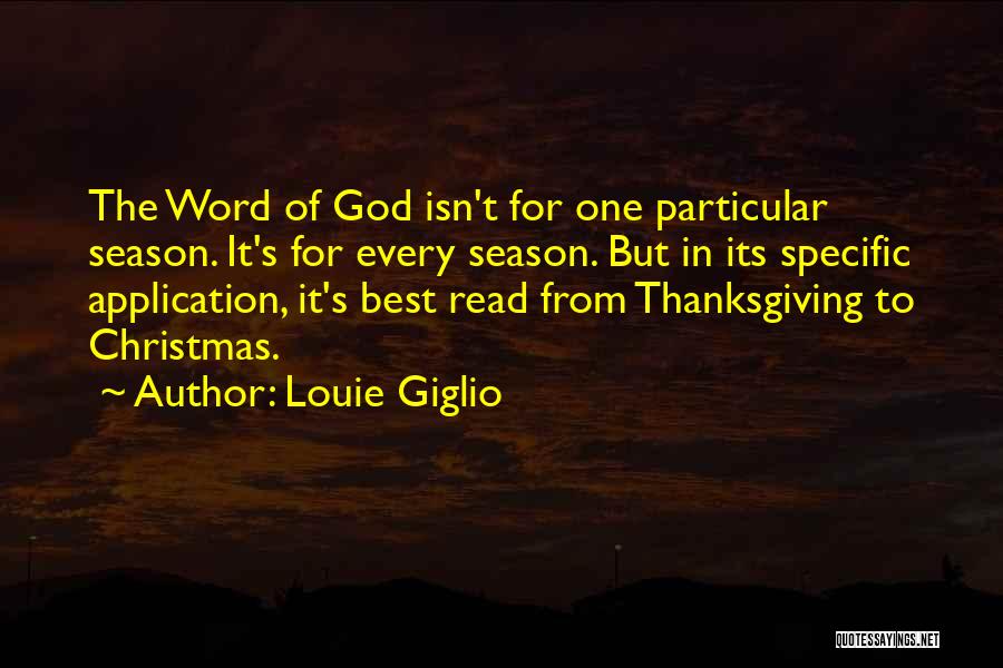 Best One Word Quotes By Louie Giglio