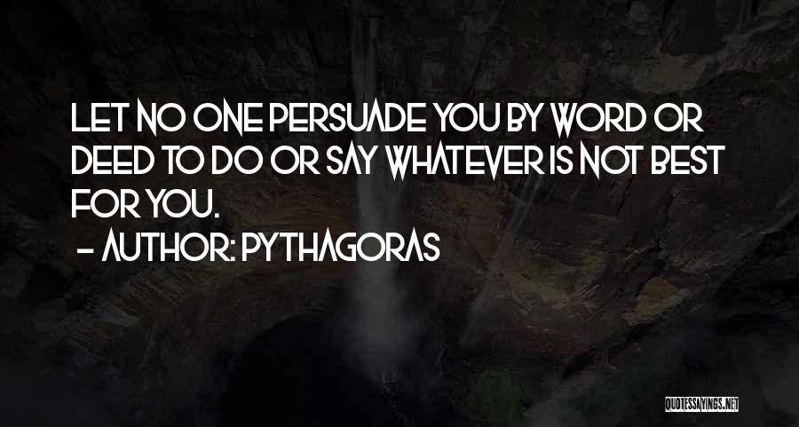 Best One Word Quotes By Pythagoras