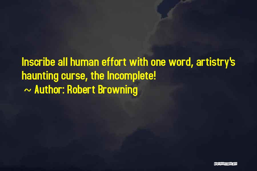 Best One Word Quotes By Robert Browning