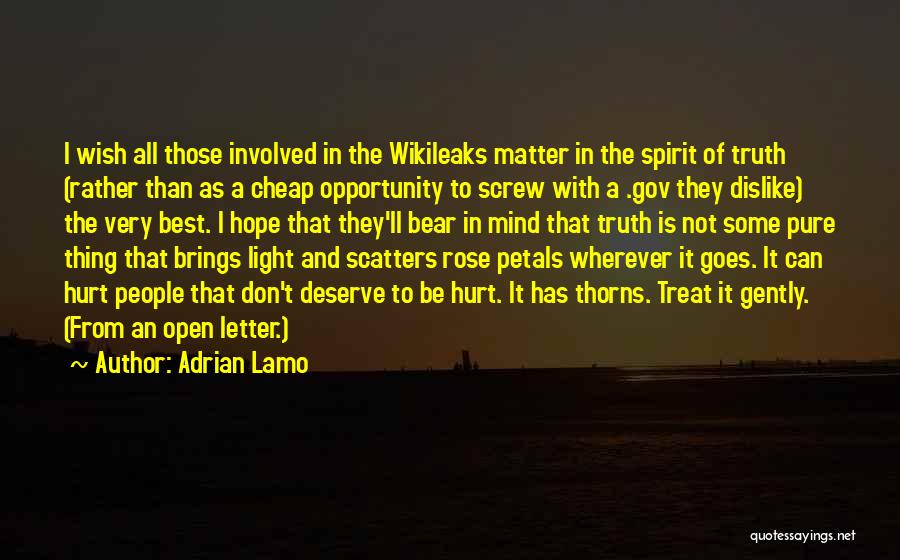 Best Open Mind Quotes By Adrian Lamo