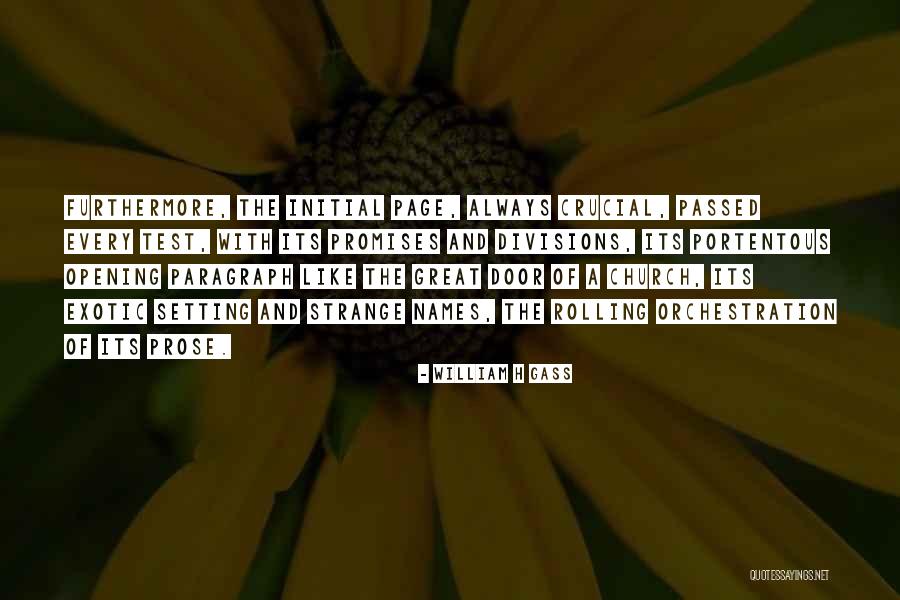 Best Opening Paragraph Quotes By William H Gass Best Opening Paragraph Quotes By William H Gass