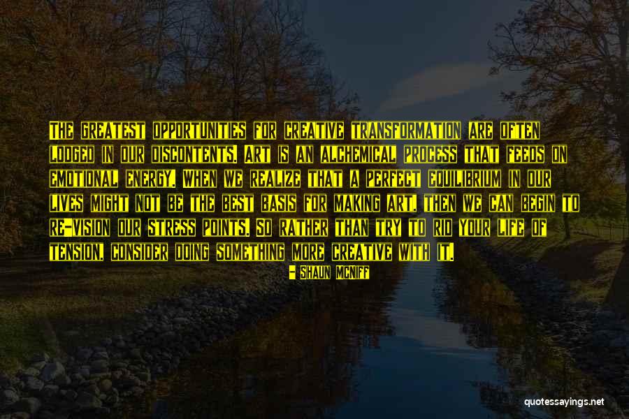 Best Opportunity Quotes By Shaun McNiff Best Opportunity Quotes By Shaun McNiff