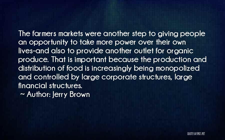 Best Organic Food Quotes By Jerry Brown