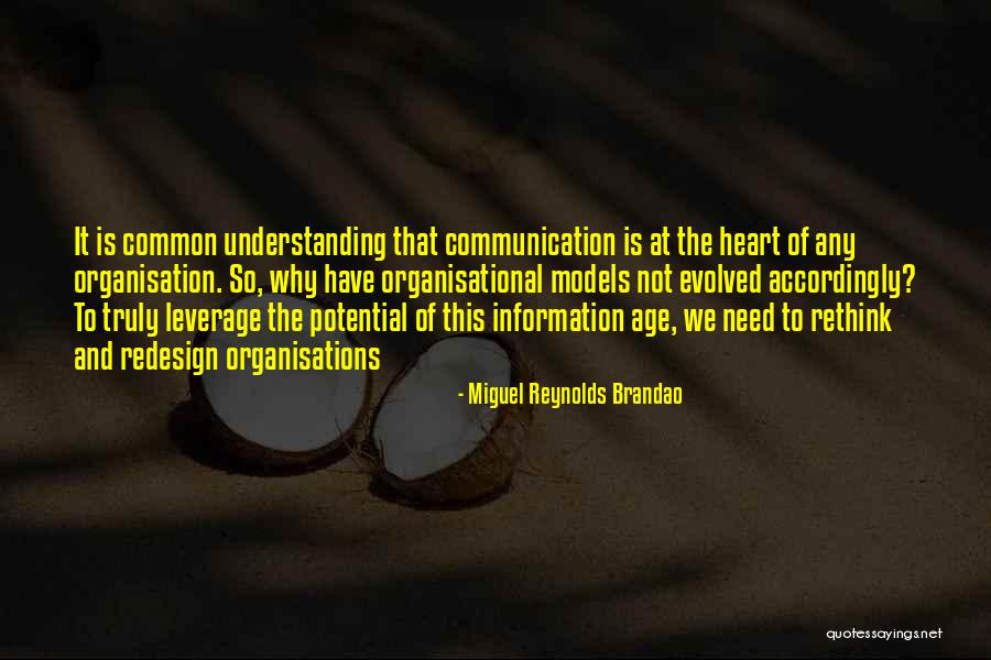 Best Organizational Quotes By Miguel Reynolds Brandao