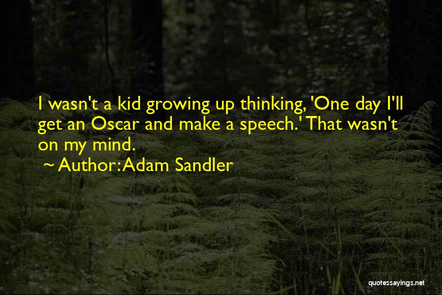 Best Oscar Speech Quotes By Adam Sandler