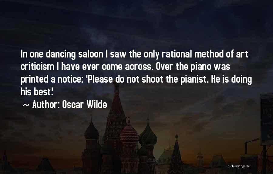 Best Oscar Wilde Quotes By Oscar Wilde