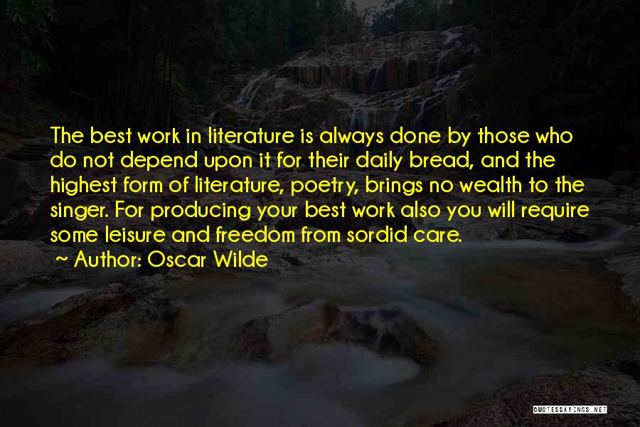 Best Oscar Wilde Quotes By Oscar Wilde