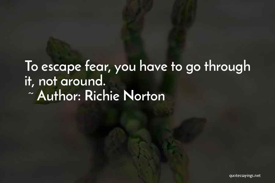 Best Overcoming Fear Quotes By Richie Norton