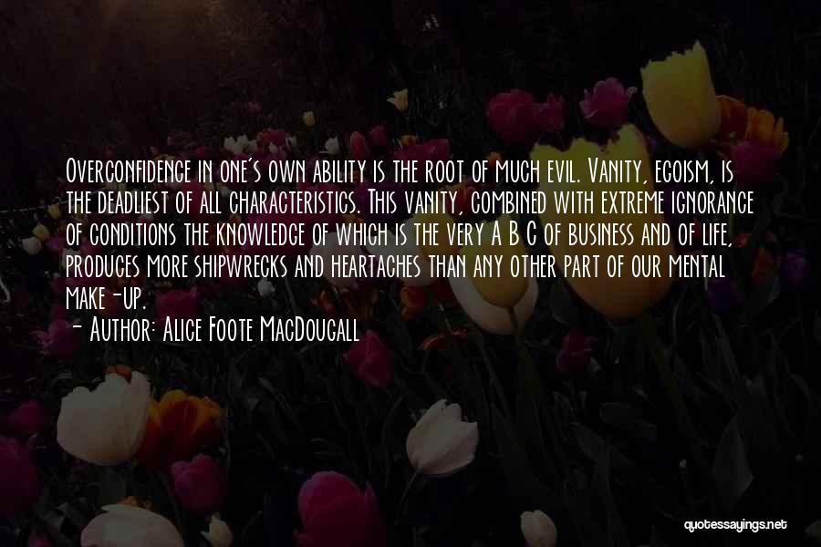Best Overconfidence Quotes By Alice Foote MacDougall