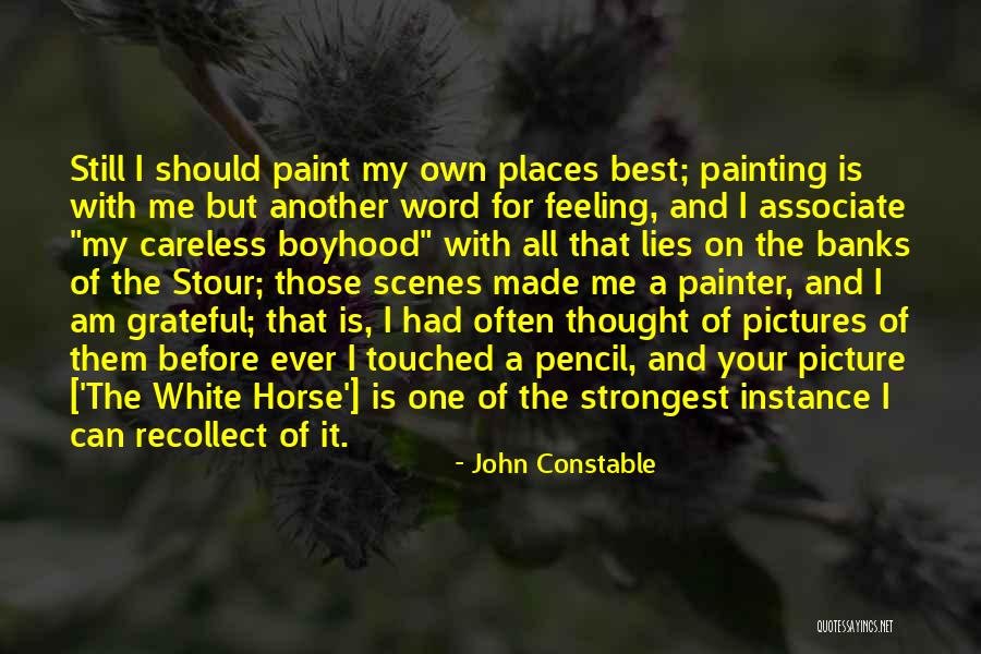 Best Painter Quotes By John Constable