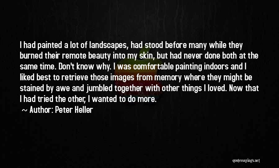 Best Painting Quotes By Peter Heller