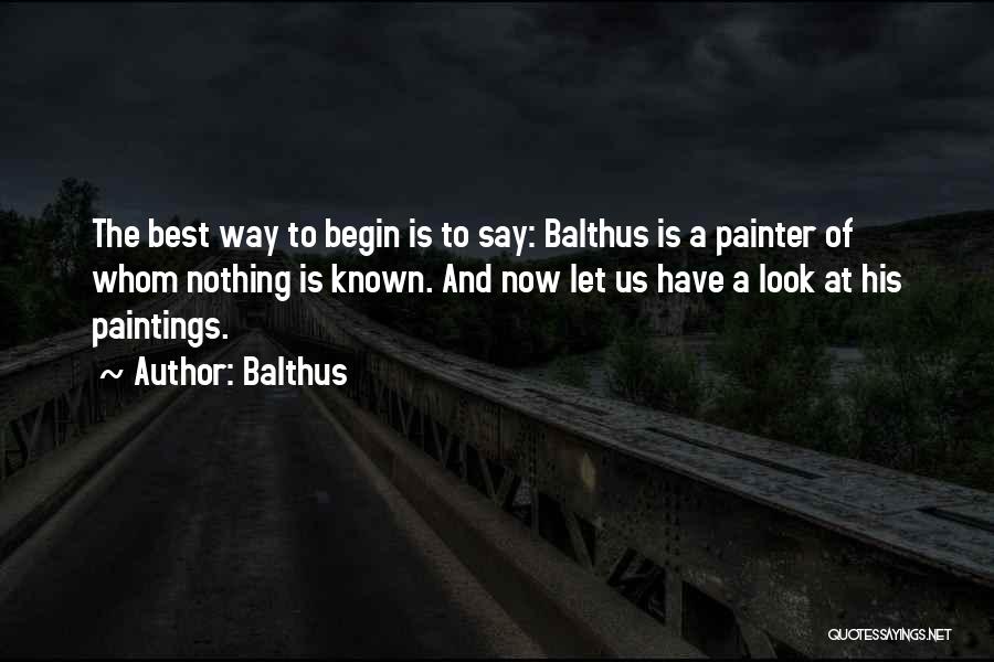 Best Paintings Quotes By Balthus