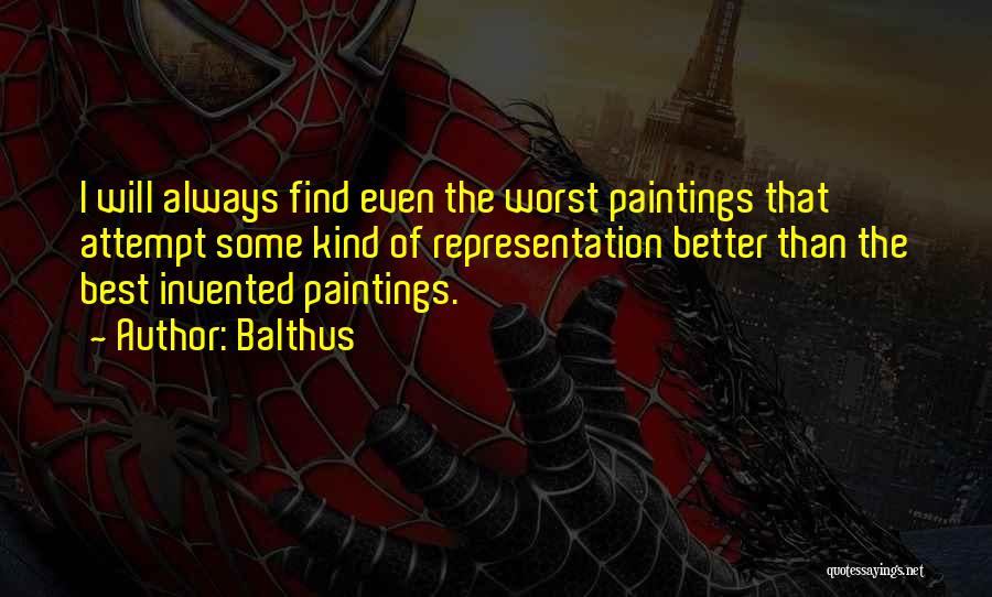 Best Paintings Quotes By Balthus