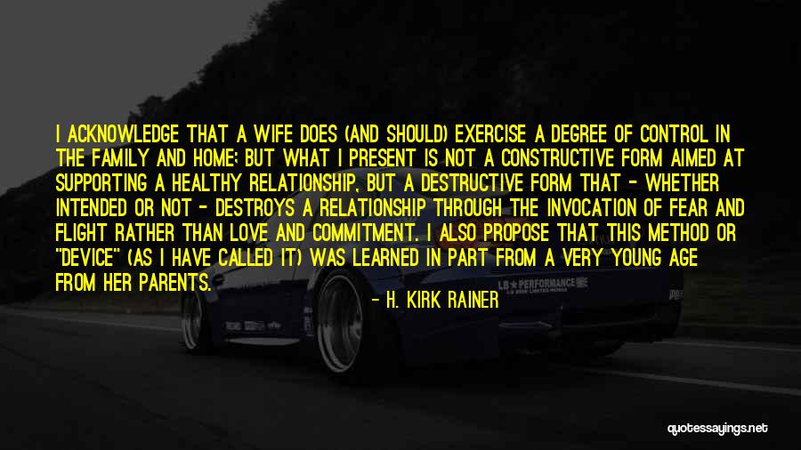 Best Part Of Relationship Quotes By H. Kirk Rainer