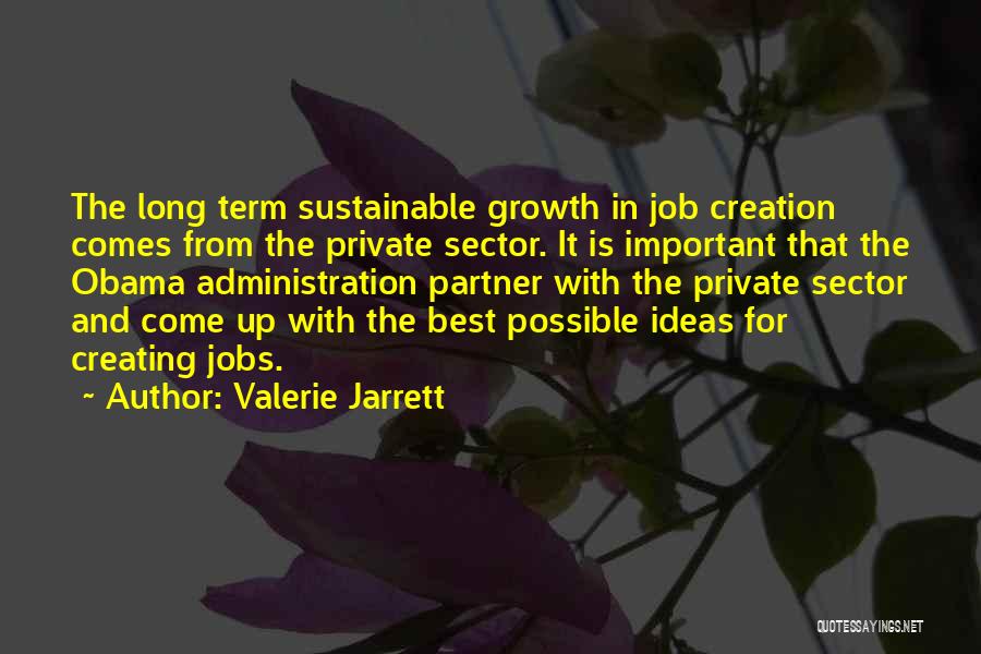 Best Partner Quotes By Valerie Jarrett
